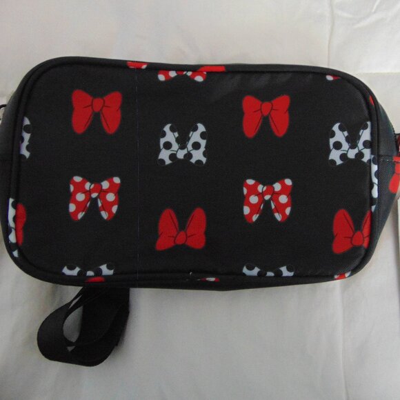 Disneyland Resort Minnie Mouse Bow Black Fanny Pack Brand New - Picture 1 of 4